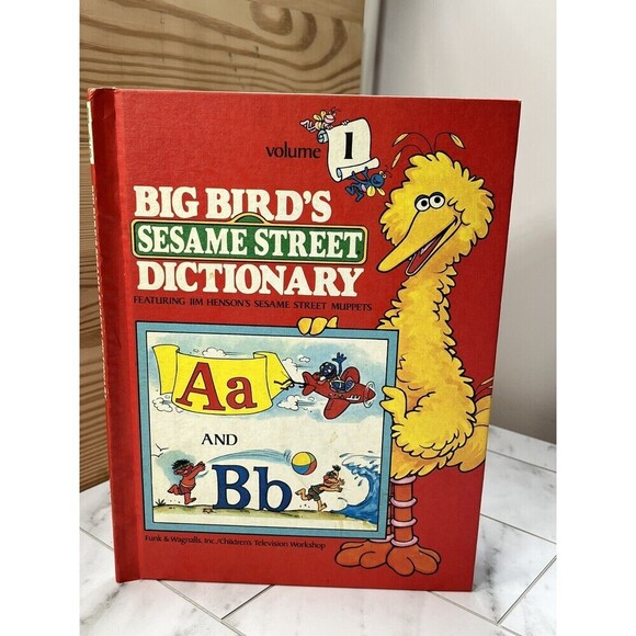 Big Birds Sesame Street Dictionary Book Volume 1 Vintage 1981 Hardcover Book - Picture 1 of 6